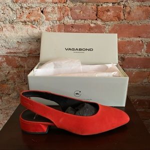 Vagabond suede Joyce slingback pumps NWT